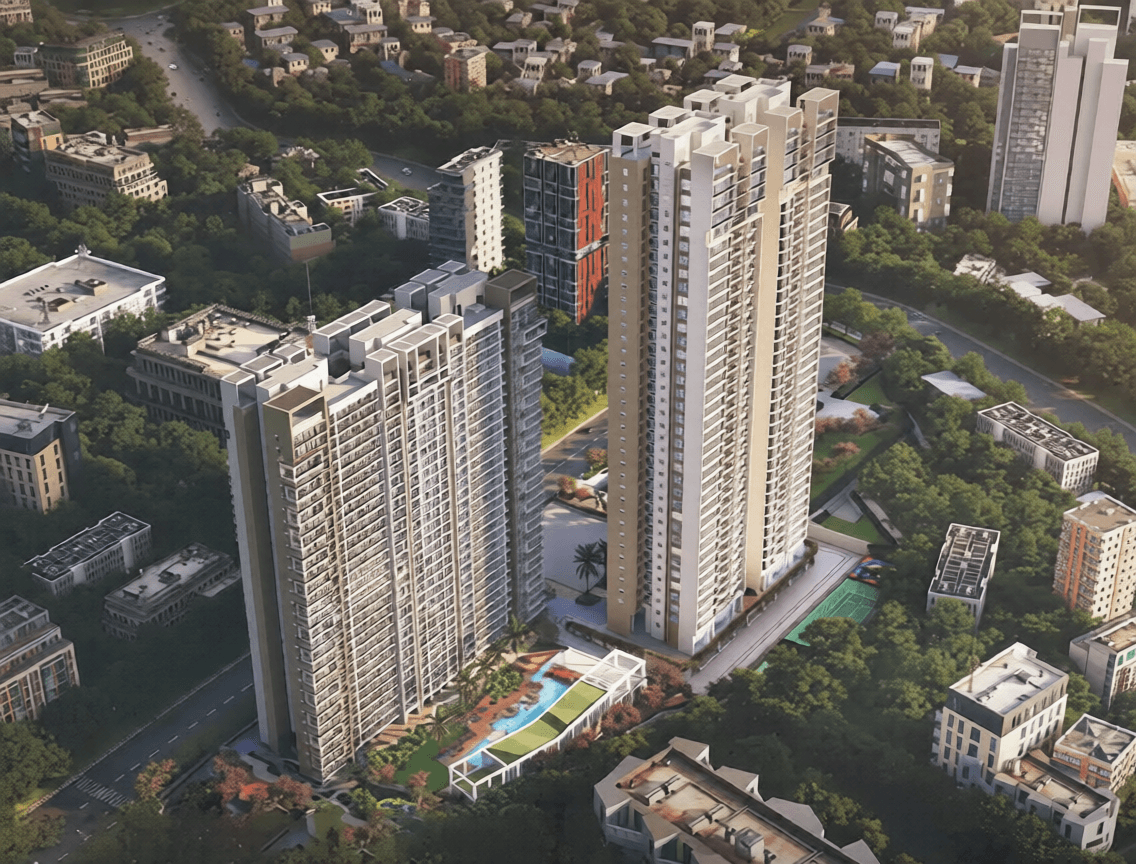 Embassy One Thane - 2 BHK 855 Sq ft Multistorey Apartment In Majiwada Thane West Thane